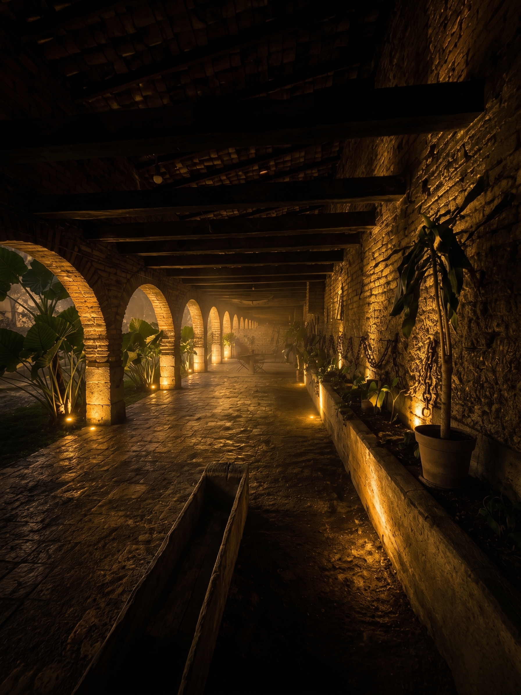 Hacienda Sagrada, corredor de la hacienda